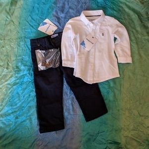 NWT boy's dressy outfit suspenders